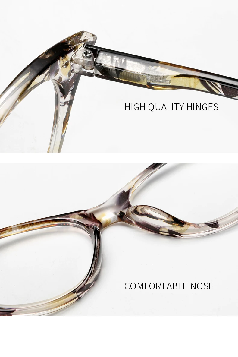 Longkeader Стразы очки для чтения «кошачий глаз» для дальнозорких Цветочные женские очки с диоптриями модные очки