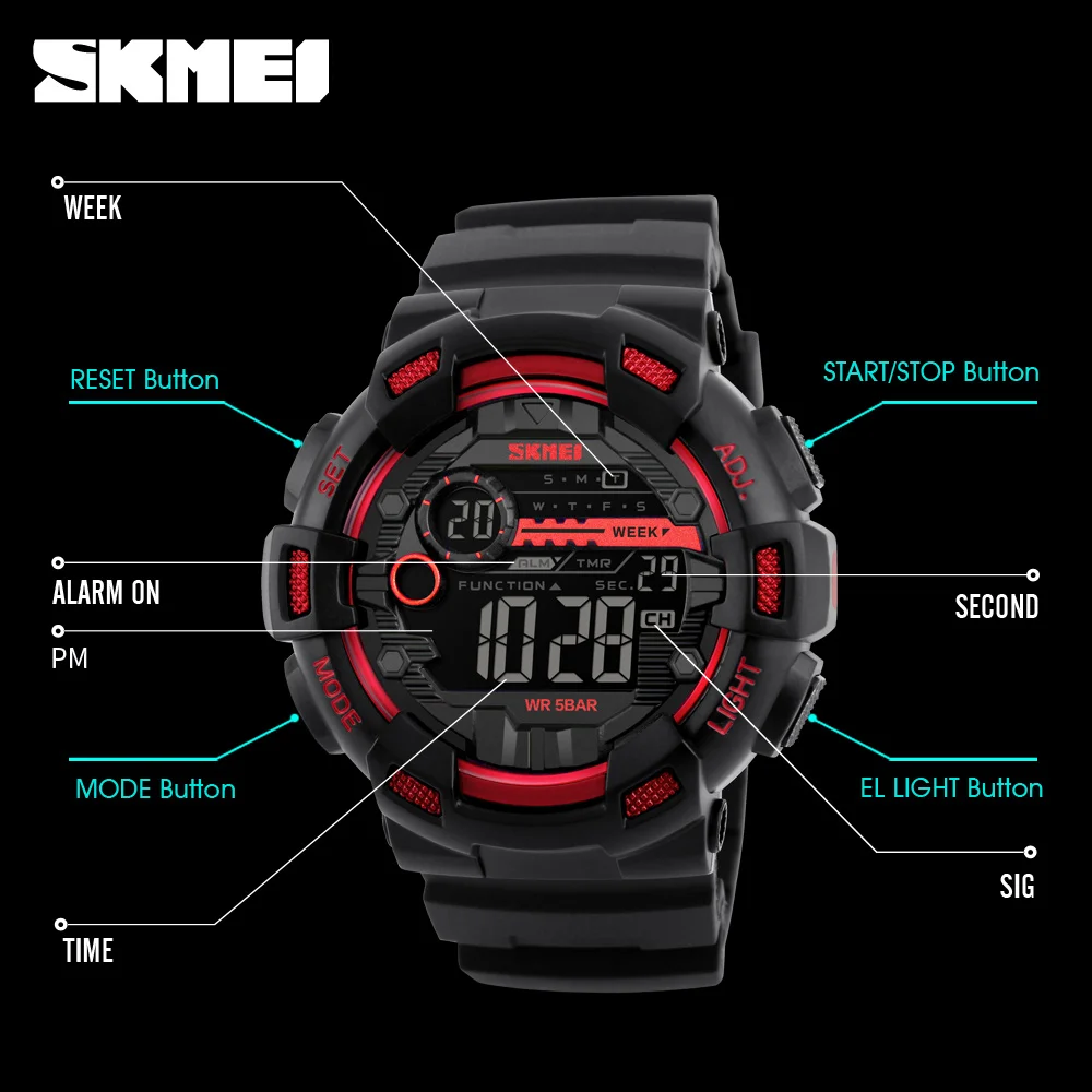 multi function digital watch