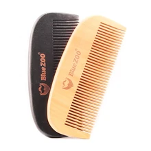 1 шт., не статическая Расческа для бороды, инструмент для укладки волос, карманный деревянный гребень, супер деревянные расчески