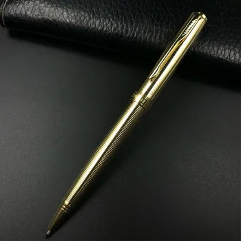 

STOHOLEE Brand All Metal Gold Ballpoint Pen Office Good Quality Pens School Suppliers Stationery Refill 0.7 mm Pens for Writing