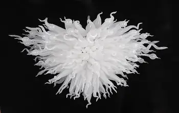 

China Factory-outlet Hand Blown White Glass Art Decorative LED Chandelier