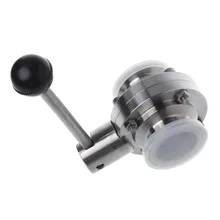 1 шт. 1-1/" 38 мм SS304 нержавеющая сталь санитарно 1,5" три зажима Дроссельный клапан#1A50747