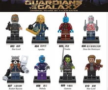 Single Sale Guardians of the Galaxy Groot Rocket Racoon Star Lord Peter Quill Nebula Mantis Glenmora