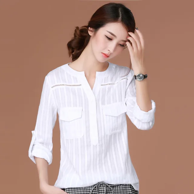 Blusas Femininas 2016 E Camisas Long Sleeve Shirt Women