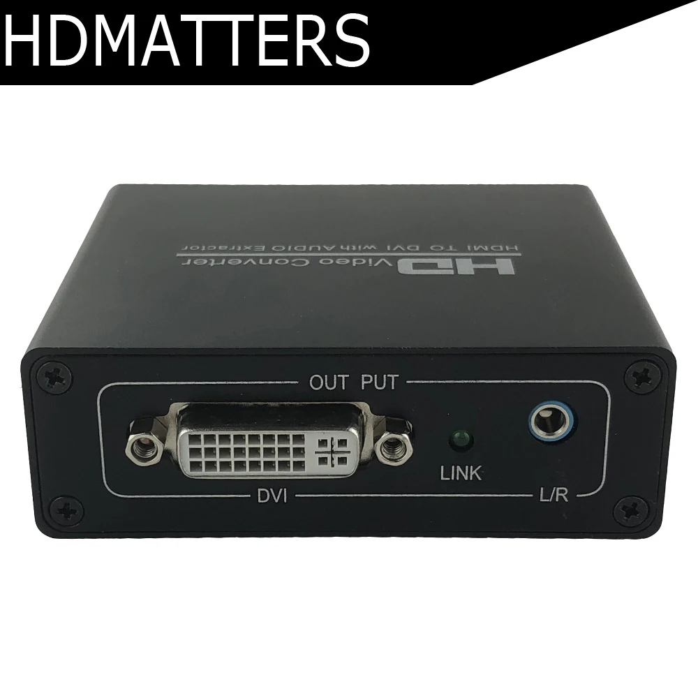HDMI to DVI audio&video converter HDMI in to DVI+stereo audio out for