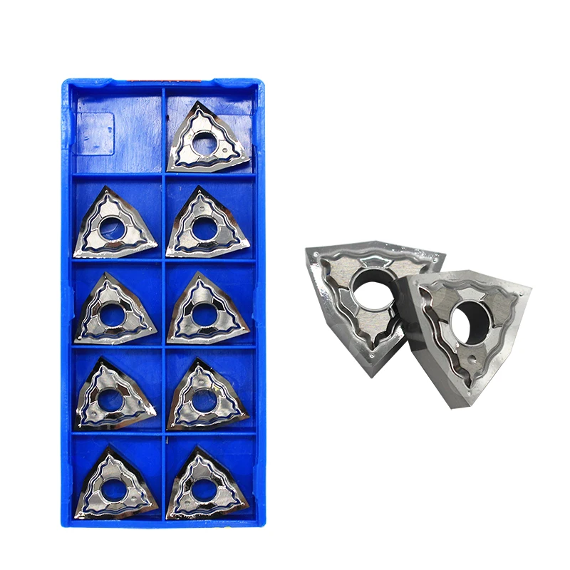 

10PCS WNMG080402 HA H01 Aluminum Cutter Turning Tool CNC Tools Alloy wood Blade Insert Cutting Tool