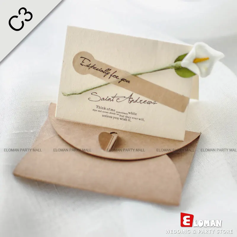 C3-WhiteCalla-25pcs calla lily wedding invitations