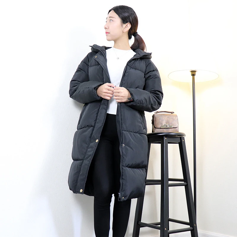 Chaude À 2018 Grande Femmes Taille Vente Noir Veste Capuche D'hiver Épaissir qSBAx