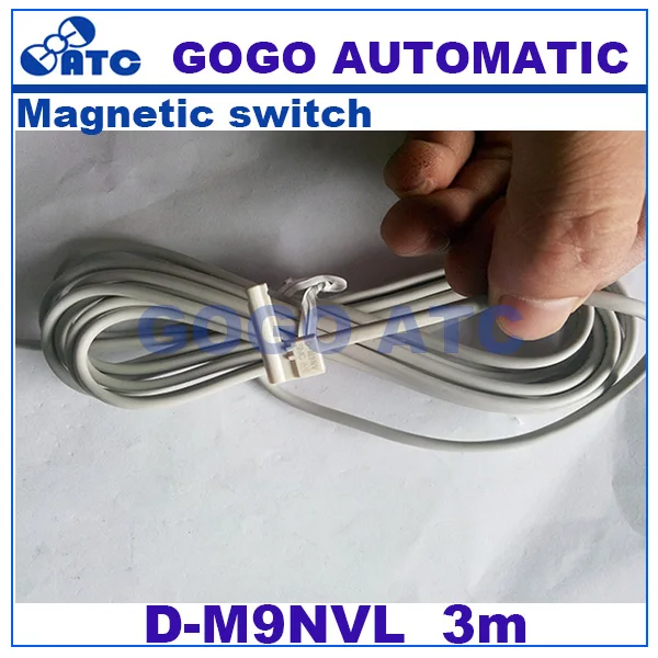 

5V 12V 24V DC NPN Sensor switch for CDQ2B / CDM Air cylinder smc type 3m length D-M9NV 3-wire Magnetic switch