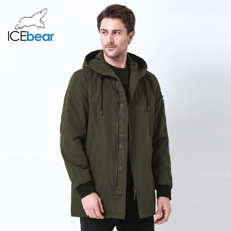 ICEbear новинка 2019 мужское осеннее пальто одежда высокого качества мужская куртка