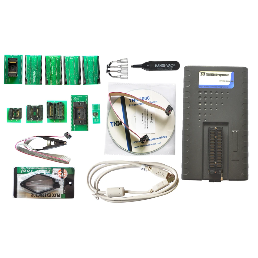 Универсальный программатор TNM5000 USB EPROM + 6 шт. ZIF разъемов список устройств 23000 через
