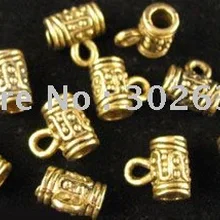 180 шт орнамент, золотой цветок проволока обертывание точечный баррель bail A321G