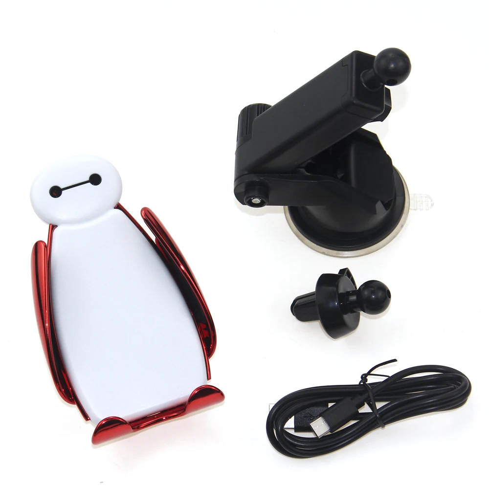 Автомобильное беспроводное зарядное устройство Baymax Qi для iPhone Xs Max Xr X Samsung S10 S9