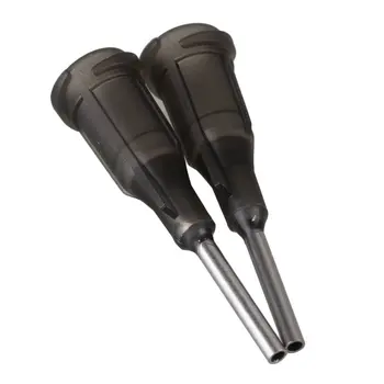 

500pcs 16Ga Gray 1/2" Industrial Use Syringe Needles Dispensing Needle Tip For Liquid Dispenser Adhesive Glue