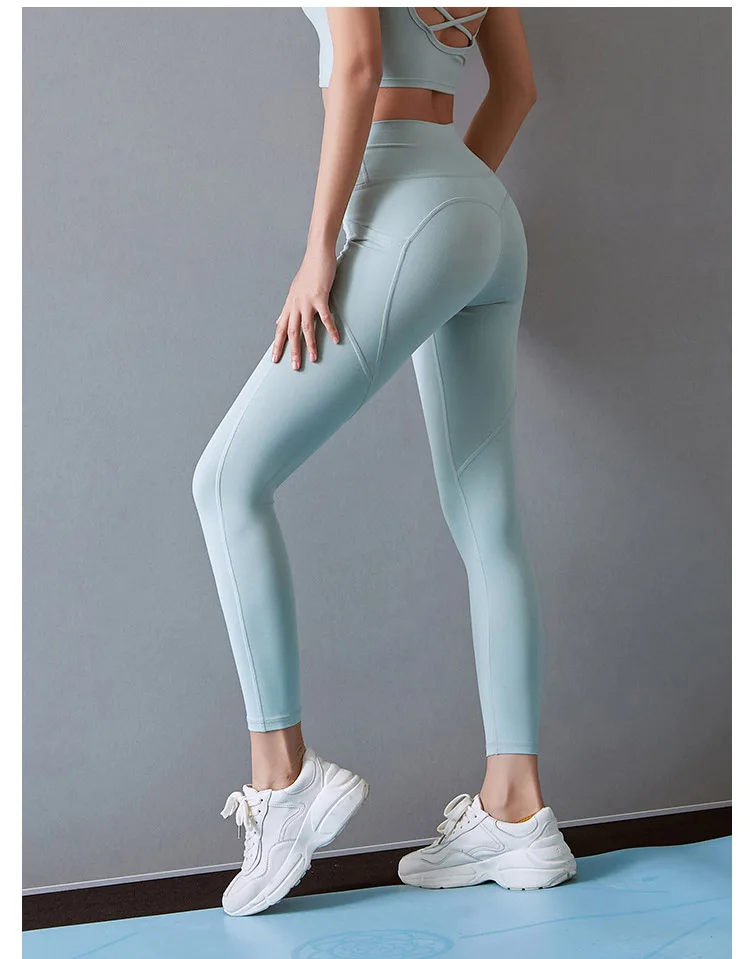 Женские штаны для йоги, обтягивающие штаны для фитнеса, женские спортивные штаны для бега, впитывающие пот, обтягивающие штаны для йоги, Тонкие Леггинсы для йоги