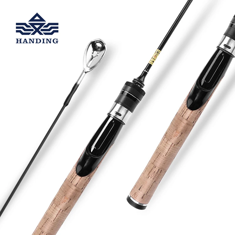 

Handing UL/L Lure Fishing Rod High Carbon Fiber 1.68M/1.8M Trout fishing Spinning Rod cork handle fishing pole Fishing Tackle