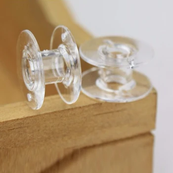 

25pcs Plastic Clear Home Sewing Machine Thread String Empty Bobbin Spools