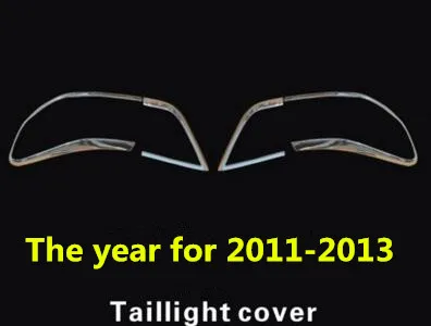 Для Toyota Corolla Altis 2008 2009 2010 2011 2012 2013 автомобильный корпус задний светильник рамка для лампы Стайлинг ABS Хромированная накладка - Цвет: 2011-2013