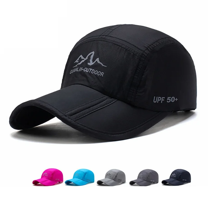 

Mesh Cap Men Women Folding Sunshade Quick Dry Breathable Waterproof Adjustable Hats Sportswear Outdoor