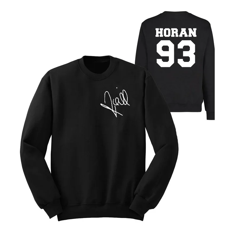 One Direction Sweatshirt Women Liam Payne 93 Hoodies Louis Tomlinson 91 Hooded Niall Horan Harry Styles Signature Sweatshirts