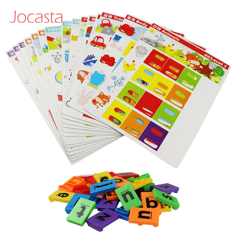 English Spelling Learning Box Matching Letter Kids Educational Learning