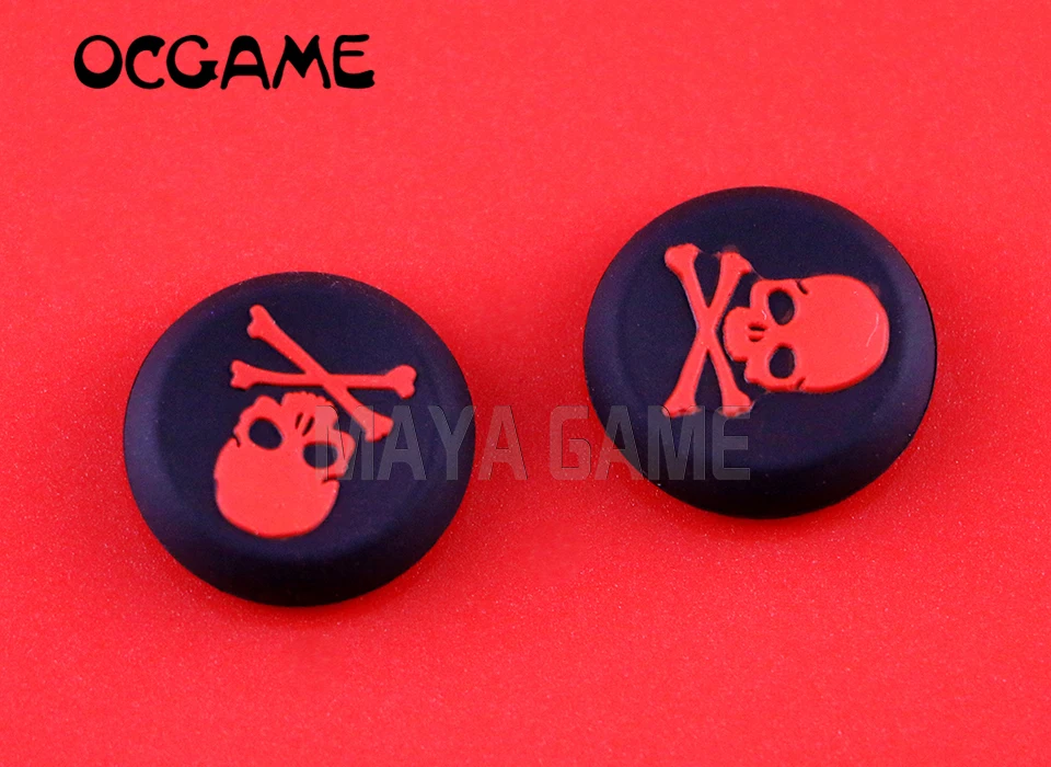 OCGAME For XBOXONE XBOX360 Skull Head Silicone Thumb Grip Joystick Cap PS 4 3 2 Controller 50PCS/LOT | Электроника