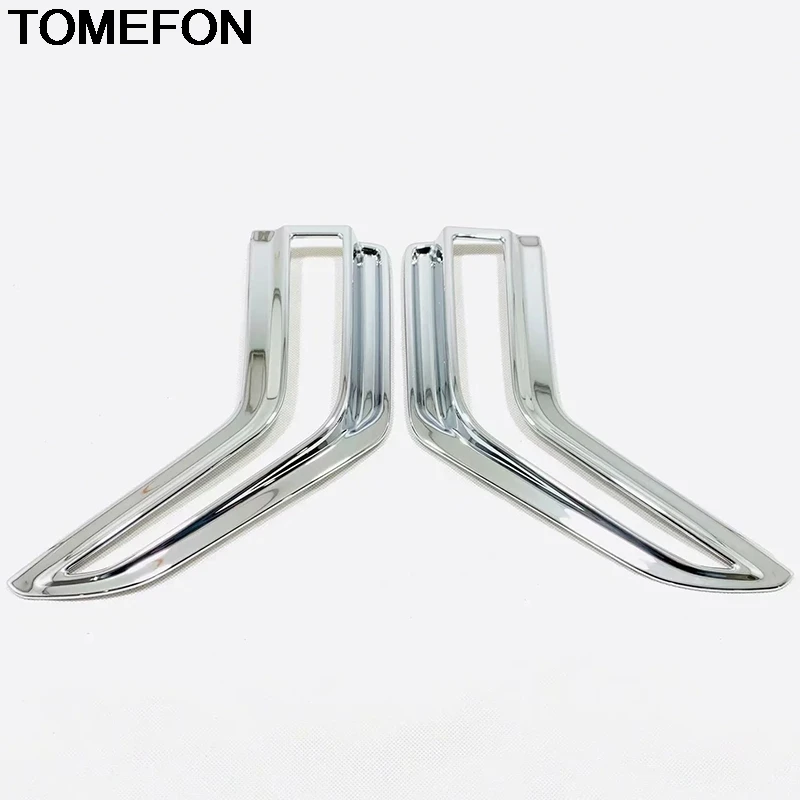 

TOMEFON For Hyundai Tucson 2019 Car Front Fog Light Lamp Strip Cover Trim Frame Moulding Styling Exterior Accessories ABS Chrome