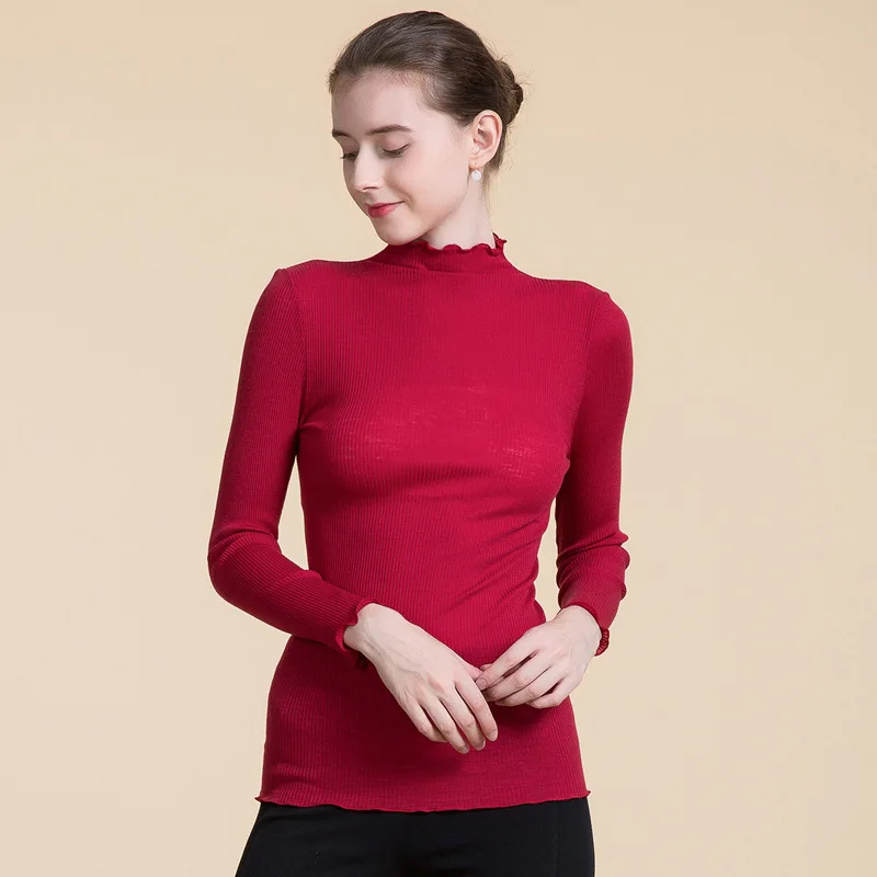

Women Wool Sweater Full Pullovers Turtleneck Sweet Cashmere Sweater Comfortable Soft Female Sweaters Warm Knitting Sweater 8069