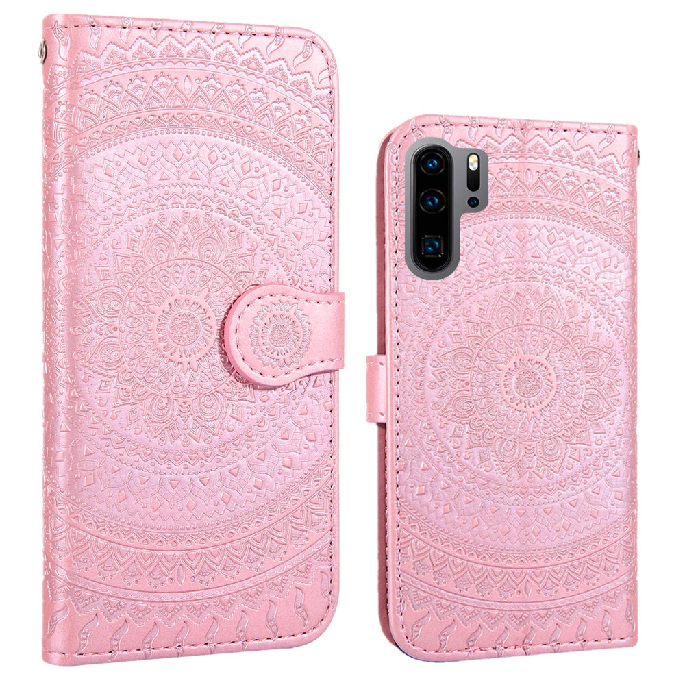Чехол-Кошелек с цветком Datura для Huawei P30 P20 Pro P9 P10 Lite Mate 20 чехол магнитной рамкой и