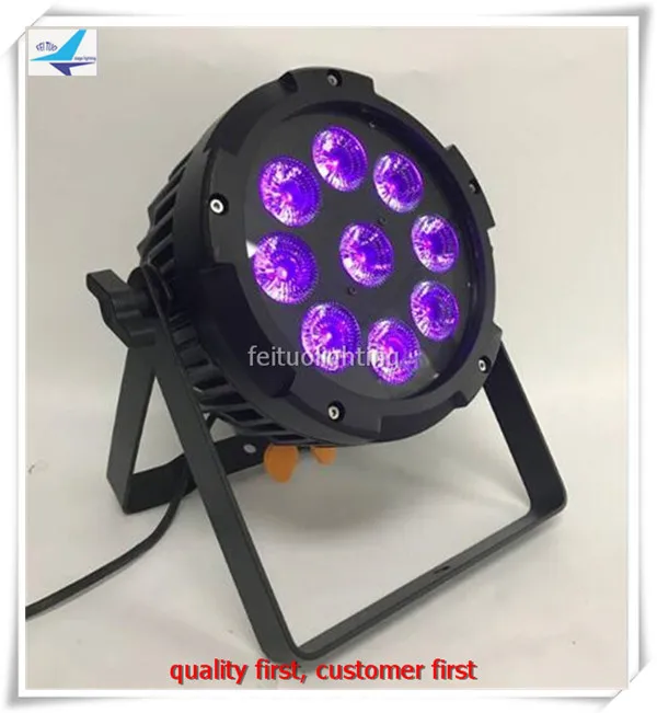 

IP65 waterproof dj club wedding battery par led 9x12w rgbwa uv 6in1 lithium battery powered wifi led par 64