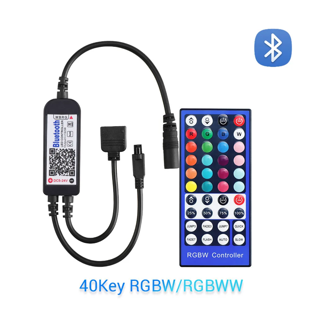 5-24 в умный светодиодный RGB RGBW Bluetooth контроллер USB 24 40 ключ ИК пульт дистанционного управления для 3528 5050 световая полоса многоцветный меняющийся ТВ ПОДСВЕТКА