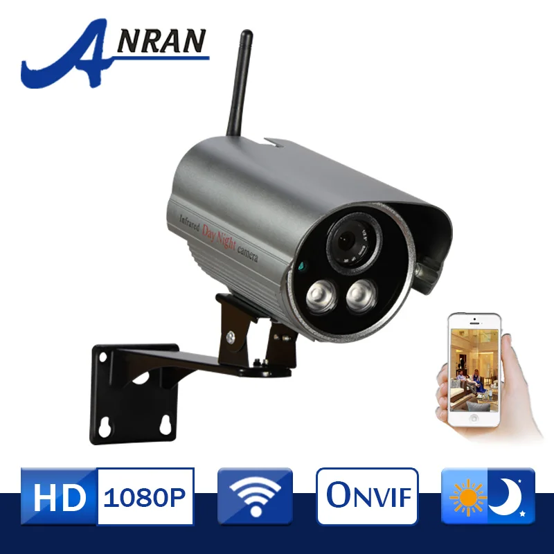 

Wireless IP Camera 1080P H.264 Video Remote Surveillance WIFI Network Email Alarm Onvif Outdoor Array IR Security Camera