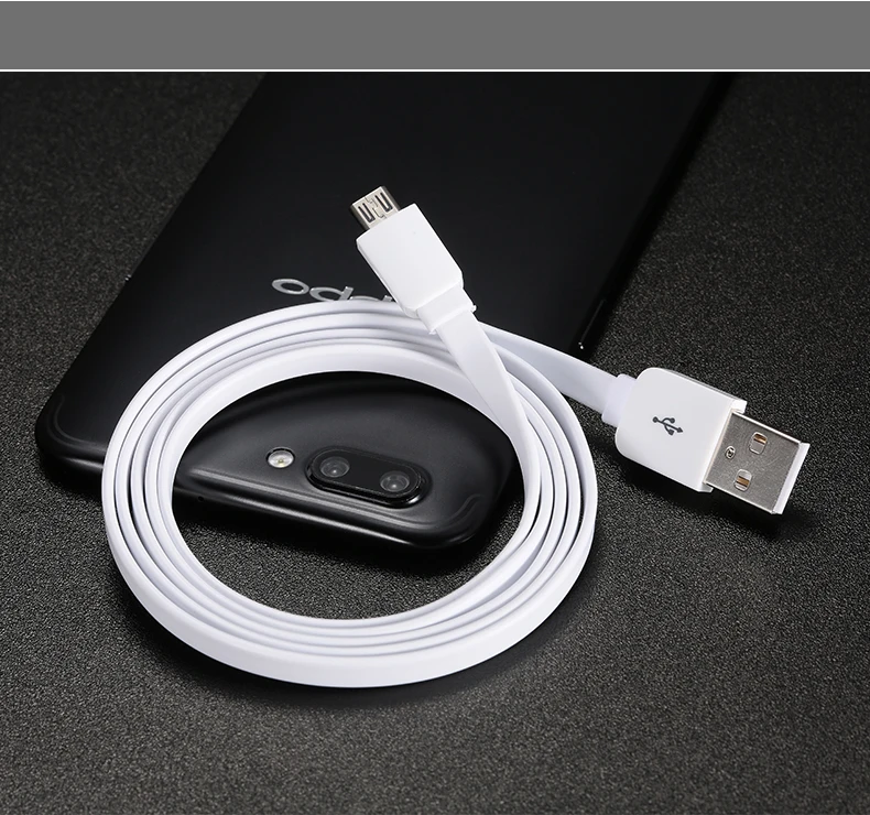 GUSGU USB кабель для iPhone, Micro usb кабель type c для синхронизации данных плоский 2A Быстрая зарядка кабели для мобильных телефонов usb Microusb usb C