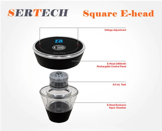 10pcs/lot New coming Square e head hookah Electronic hookah Head ( 10