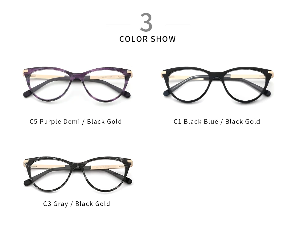 Acetate Glasses Frames Retro Optical Frame Women Cat Eye Prescription Eyeglasses Sexy Myopia Glasses Small Face Suitable Frame