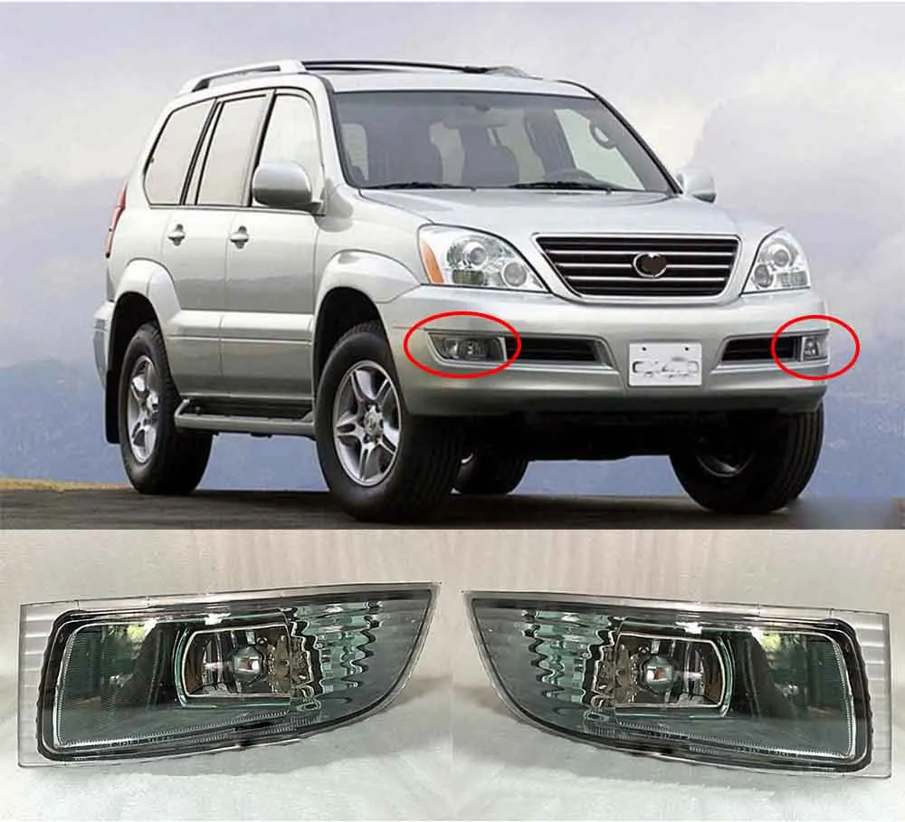 For Lexus GX470 UZJ120 Front Bumper Fog Light 2003 2009 YEARin Car
