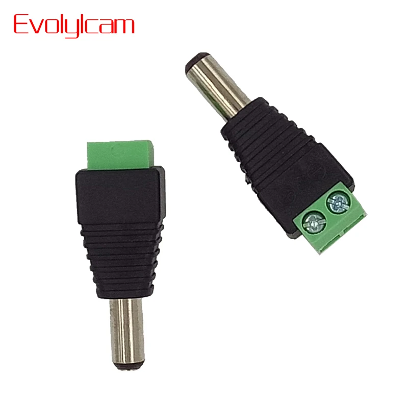 

Evolylcam 25pcs/lot Professional CCTV BNC Accessories Male DC Power Converter for CCTV Camera System Security Connector