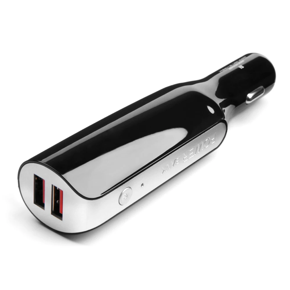 2 in 1 USB Car Charger 3A + 2800mAh Battery Power Bank for iPad Tablet PC Samsung Any Phonein