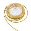 Rouleau de fil de couleur or, cordon avec perles Non élastiques, 0.6mm, de 10 m/rouleau, de fil de 10 m/perles, pour la fabrication de bijoux, collection de Bracelets à faire soi-même ► Photo 2/6