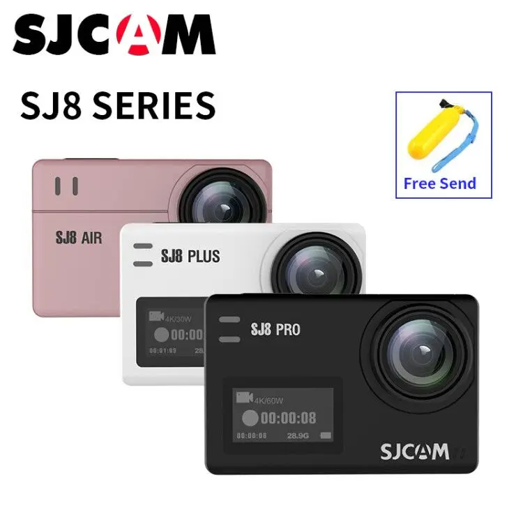 Новинка! SJCAM SJ8 Pro/SJ8 Plus/SJ8 Air экшн-камера 1296P 4K 30fps/60fps спорт DV дистанционное управление водонепроницаемая камера на шлем