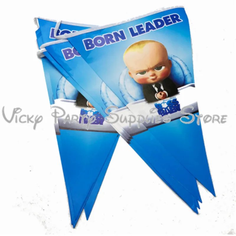 46pcs/lot Boss Baby Theme Party Disposable Cup Tableware Birthday Baby Shower Paper Cup Plate Little Boss Supplies Decorations