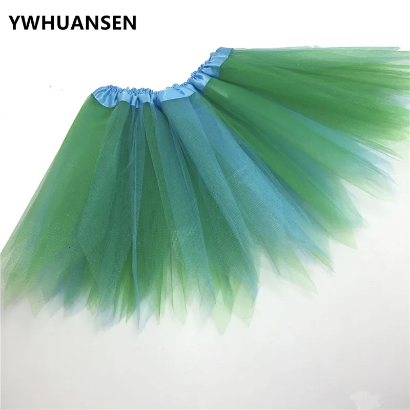 YWHUANSEN/разноцветная фатиновая юбка в стиле пэчворк трехслойная Одежда для девочек