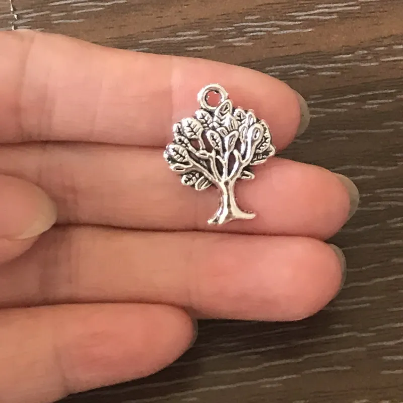 

15PCS DIY Jewelry Making Small Tree of Life Charms life tree Pendant Charm for Bracelet Necklace Earring zipper pulls bookmark