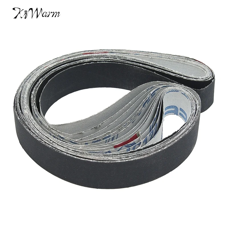 

12Pcs 25x762mm Sanding Belt Abrasive Bands Aluminium Oxid Very Fine Sanding Sharpening Belts For Wood (Grit 400 600 800 1000)