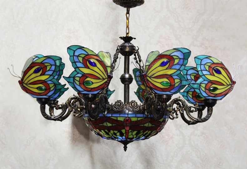 Stained Glass Butterfly Chandelier.18
