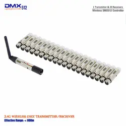 DHL 21 шт./лот Беспроводной DMX512 свет диско контроллер 2,4 г для сцены Эффект DJ DMX контроллер