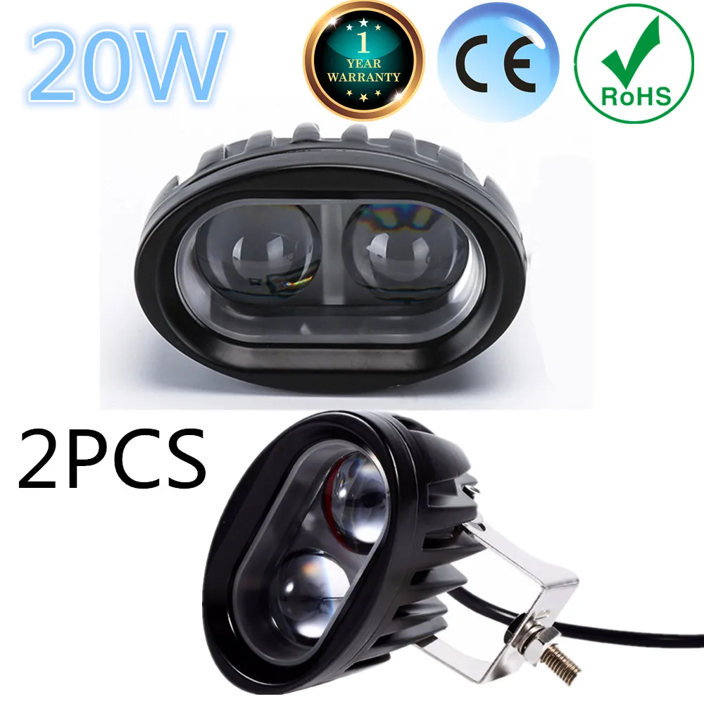

2PCS 20W led work light lamp car 4x4 ATV LED working lights 12V inch Truck Tractor LED Work Light Spot lights for Jeep