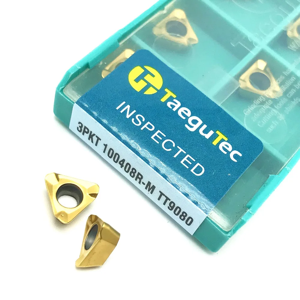 

3PKT100408R M TT9080 taegutec Carbide Insert Lathe Milling Mill 3PKT 100408 CNC tool cutter face milling and mills