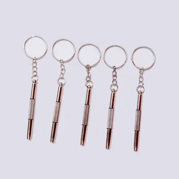

Hot sale Mini 3 in 1 Keychain Screwdriver Mobile phone Eyeglass Sunglasses Watch Repair Kit Tools 500pcs/lots