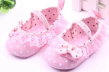 

2019 Spring /Autumn Soft Soled Baby Girls Shoe Cute Boots Christening Baptism Shoes